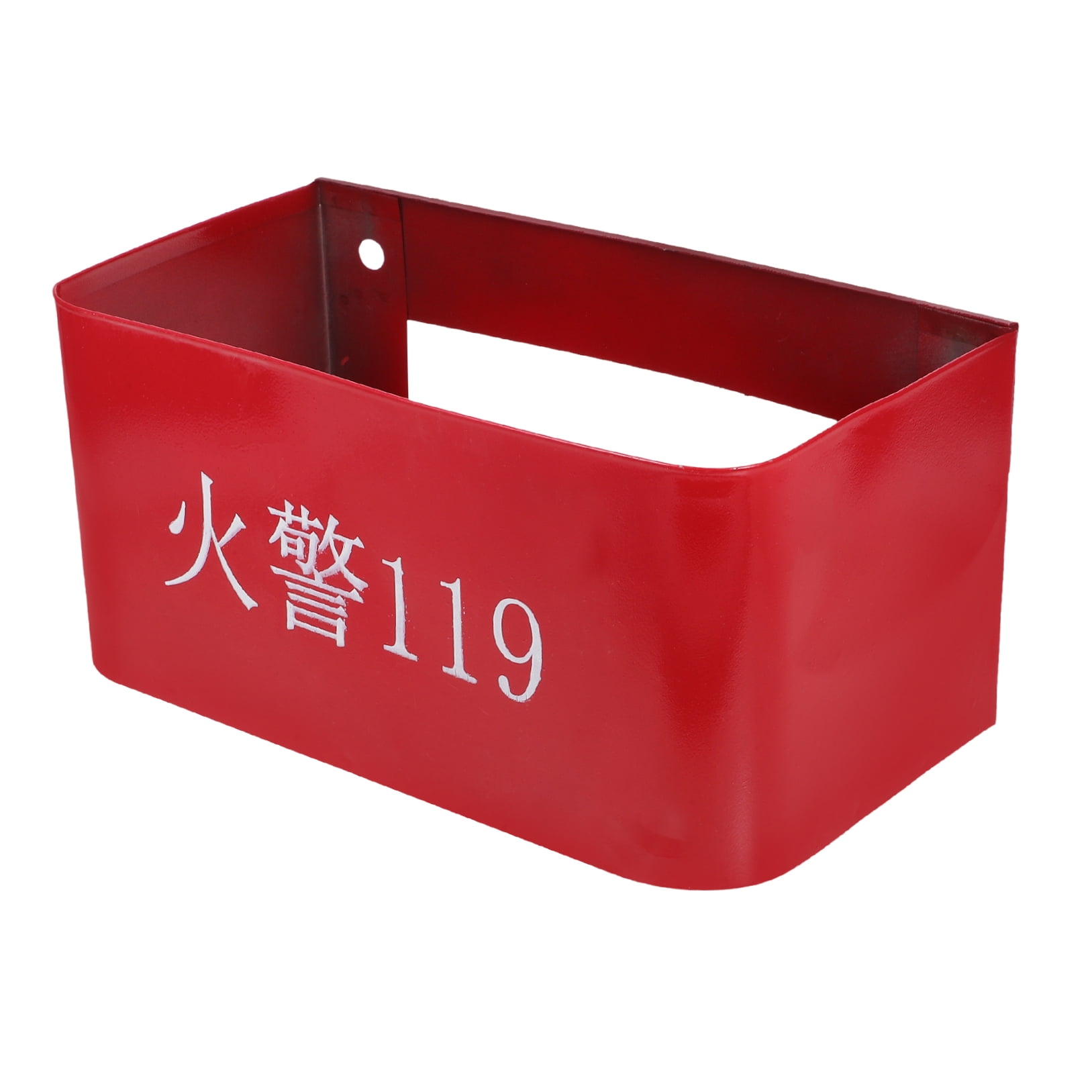 Red Fire Extinguisher Wall Mount Holder for Daily Use Made of Iron Supports Double Extinguishers