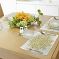 thumbnail image 4 of Ambesonne Mandala Place Mats Set of 4, Oriental Modern Pattern, Standard Size, Pale Yellow and White, 4 of 6