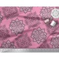 thumbnail image 2 of Soimoi Velvet Fabric Floral Mandala Fabric Prints By Yard 58 Inch Wide, 2 of 3