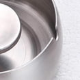 thumbnail image 2 of LLC Large Stainless Steel Windproof Portable Ashtray for Indoor and Outdoor Use, Office Accessory, 2 of 4
