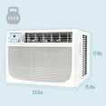 thumbnail image 3 of Keystone 18,000 BTU 230V 1000 Sq. ft Window Air Conditioner with Remote, White, KSTAW18C, 3 of 15