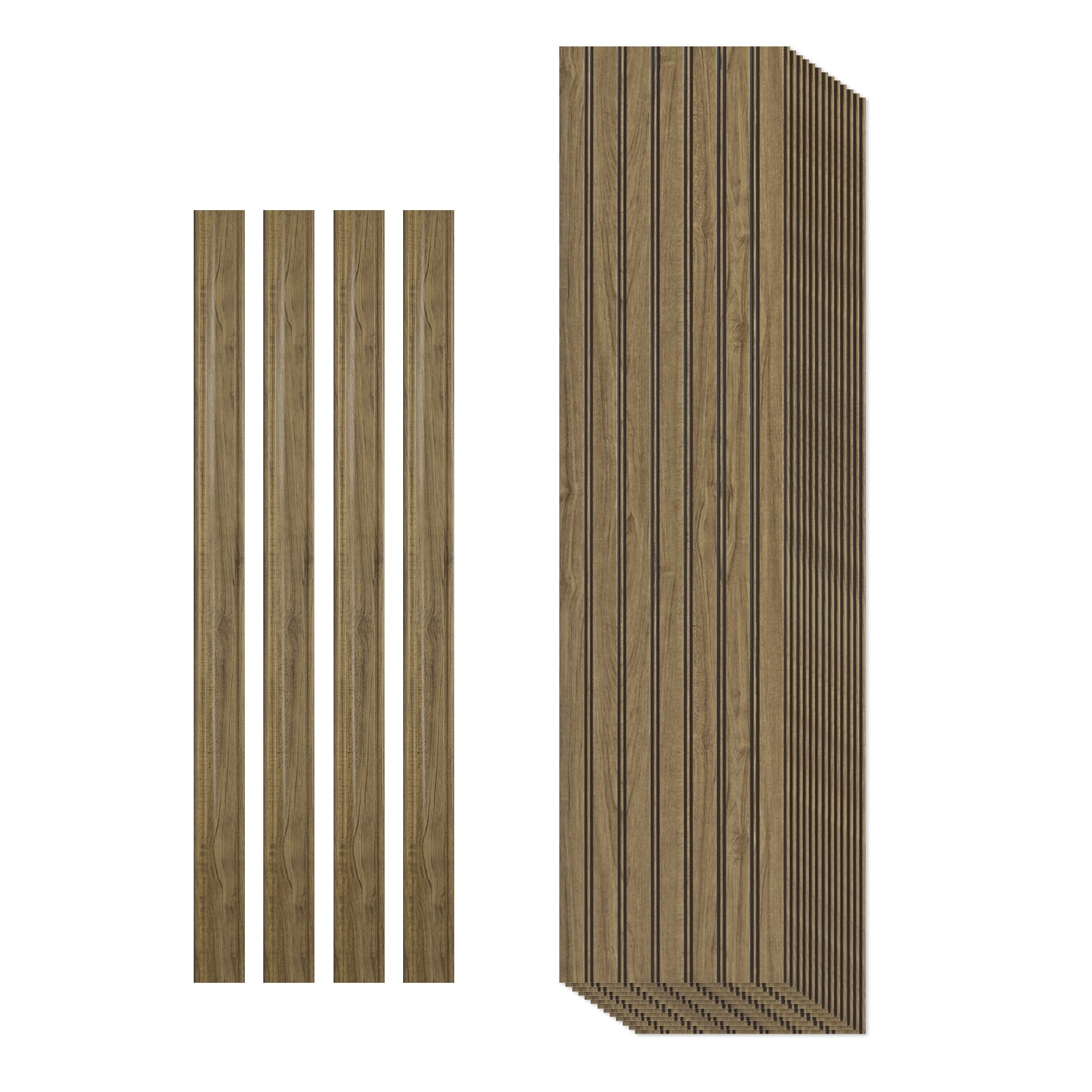Art3dwallpanel DIY Board & Batten Wall Kit - 9.84" W x 37.8" L Polystyrene Wainscoting Panels for Instant Room Makeover,Easy Installayion,, 31 Sq Ft/Box