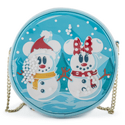 Loungefly X Disney Mickey & Minnie Snow Globe Crossbody Bag