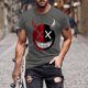 thumbnail image 1 of Blusas y camisas de manga corta y cuello redondo para hombre. Blusas/camisetas de manga corta con cuello redondo y estampado de Halloween para hombre. Blusa para hombre., 1 of 5
