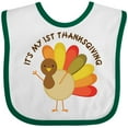 thumbnail image 3 of Inktastic It's My 1st Thanksgiving Boys or Girls Baby Bib, 3 of 4