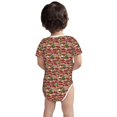 thumbnail image 3 of Yiaed Red Houses Print Infant Climbing Short Sleeve Onesie One-Piece Baby Bodysuit Clothes 0-12 Months -18 Months, 3 of 6