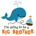 thumbnail image 2 of CafePress - Big Brother To Be Mod Whale Infant Bodysuit - Baby Light Bodysuit, Size Newborn - 24 Months, 2 of 4
