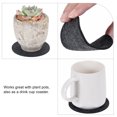 thumbnail image 3 of Uxcell 8" 10" 12" Round Plant Coasters Felt Reversible Pad Mat, Gray 9in1 Set, 3 of 5