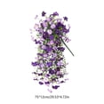 thumbnail image 3 of Xecvkr Artificial Glory Lily Wall Hanging Green Plants Vine Decorative Faux Flower Pink Purple Hot Pink Home Garden Party 1 Piece Purple, 3 of 6