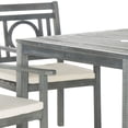 thumbnail image 4 of SAFAVIEH Montclair Outdoor Modern 5 Piece Dining Set with Cushion, Ash Grey/Beige, 4 of 6