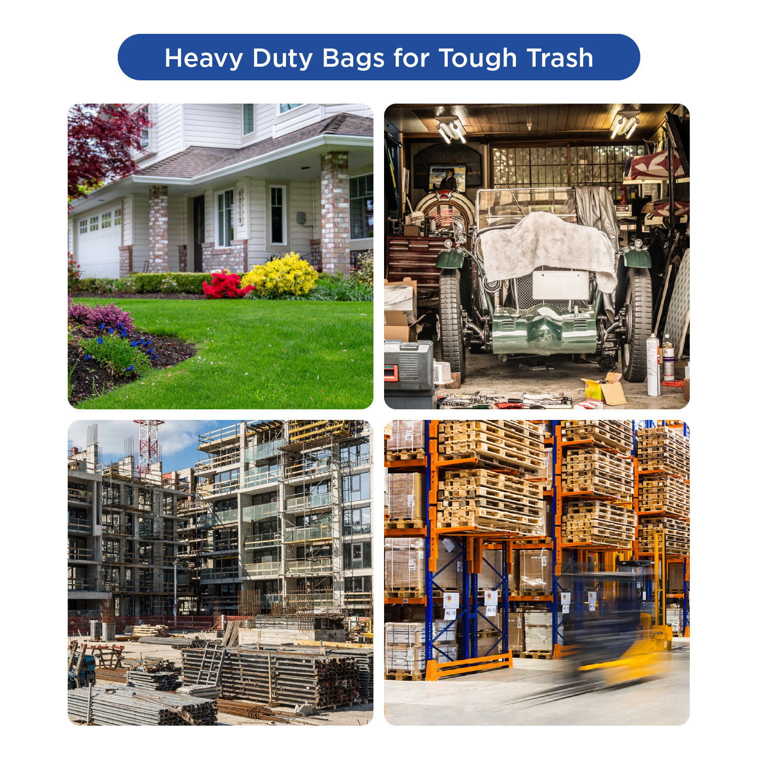 Karat 55-60 Gallon Heavy Duty Trash Bags, 100 Count photo 4