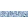 thumbnail image 5 of Dundee Deco's Peel and Stick Wallpaper Border - Abstract Blue Teal White Flowers Wall Border Retro Design, 15 ft x 7 in, Self Adhesive, 5 of 6