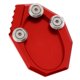 thumbnail image 5 of Ampliación de la extensión del soporte lateral de la bici de la suciedad de la rojo Sunnimix Soporte lateral para soporte de pie para motos, 5 of 8