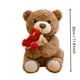 thumbnail image 2 of Decoraciones para San Valentín, adornos para San Valentín, regalos para San Valentín. Un regalo para el destinatario: un lindo osito de peluche con una rosa roja. Muñeco de osito., 2 of 3