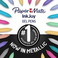 thumbnail image 3 of Paper Mate InkJoy Gel Metallic Pens, Medium Point (0.8mm), Assorted, 6 Count, 3 of 9