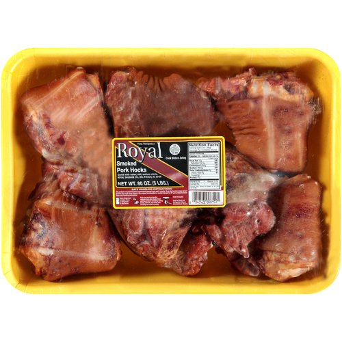 Royal Smoked Pork Hocks, 80 oz