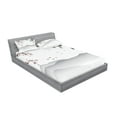thumbnail image 2 of Ambesonne Floral Fitted Sheet & Pillow Sham Set, Chinese Style Art, Queen, Red Green Black, 2 of 2