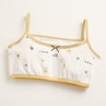 thumbnail image 2 of Zanarzt Cotton Girls Training Bras Girls Cotton Bralette Seamless Crop Bras Children's Cotton Sports Bra Beige,7-8 Years, 2 of 7