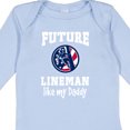 thumbnail image 4 of Inktastic Future Lineman Like Daddy Boys Long Sleeve Baby Bodysuit, 4 of 5