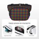 thumbnail image 5 of Balery Rainbow Houndstooth Mochila Cinturón para Mujeres y Hombres, Bolsa de Cintura Impermeable de Doble Capa con Correa, 5 of 9