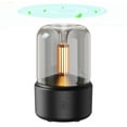 thumbnail image 3 of Los humidificadores Difusor de aroma estilo luz de velas Humidificador de niebla de 120 ml Luz de noche blanca cálida Difusor de aceite esencial silencioso Humidificador de aire de niebla fría para es Maboto  Los humidificadores, 3 of 7