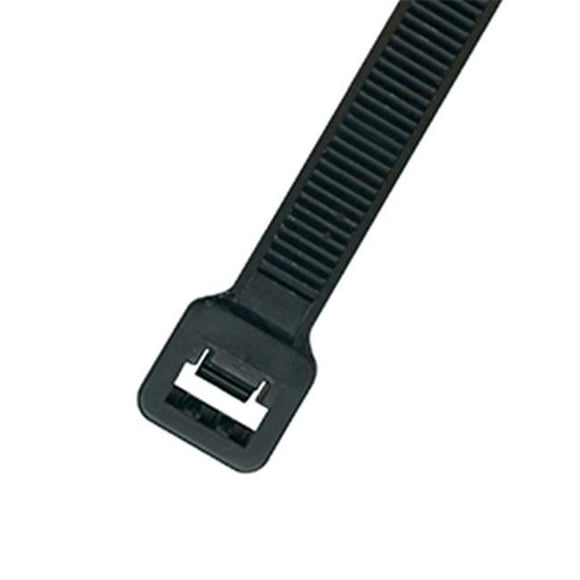 EverMark EM-18-120-0-L 18 in. Ultra Violet Black Cable Tie, 120 lbs - Pack of 25