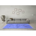 thumbnail image 3 of Ahgly Company Machine Washable Indoor Rectangle Oriental Blue Industrial Area Rugs, 2' x 3', 3 of 4