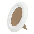 thumbnail image 1 of Wooden Photo Frame for Decoration White Color Oval Shape 1 Piece, 1 of 8