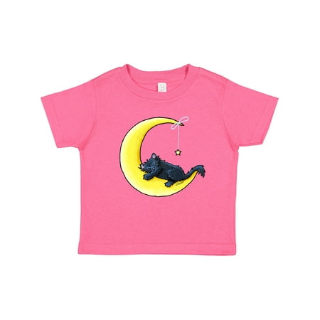 

Inktastic Black Cat Lunar Love Gift Toddler Boy or Toddler Girl T-Shirt