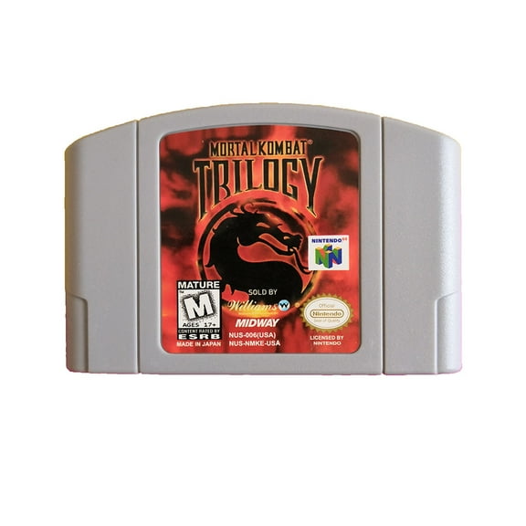 Mortal Kombat Trilogy Video Games Cartridge Card for N 64 Us Version