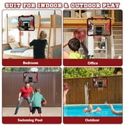 Basketball Hoop Indoor for Kids, Mini Hoop for Bedroom Office with 3 Ball Automatic Scoring, Gifts for Boys Teenage 5 6 7 8 9 10 Years Old, Over Door Basketball Hoop Presents Toys for Teen Boys