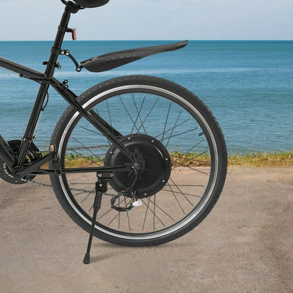 1000W 48V E-Bike Conversion Kit, 26 Inch Rear Wheel Electric Bicycle Motor Kit, 33 MPH, 45N·M Torque, Brushless Hub Kit with Controller, PAS Sensor & Brake Levers for DIY E-Bike