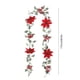 thumbnail image 3 of Rapeiae Simulation Flowers Rattan Wall Hanging Home Decoration Holly Leaves Red Berries Christmas Mood Decoration Simulation Christmas Rattan, 3 of 6