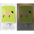 thumbnail image 2 of Caroline's Treasures BB7798CNL Suffolk Sheep Green Ceramic Night Light, 6x4x3", multicolor, 2 of 2