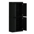 thumbnail image 6 of Palace Imports 100% Solid Wood Kitchen Pantry Storage Cabinet with Solid Doors and Adjustable Shelves, Black, 6 of 8