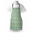 thumbnail image 4 of Floral Apron, Tropical Exotic Summer Themed Banana Leaves in Repetitive Pattern, Unisex Kitchen Bib with Adjustable Neck for Cooking Gardening, Adult Size, Jade Green Cream, by Ambesonne, 4 of 4