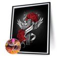 thumbnail image 2 of DIY Kits de pintura de diamantes Cruz abstracta Taladro redondo completo Pared Decoración del hogar Likrtyny Arte deco, 2 of 9