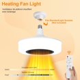 thumbnail image 3 of PTC Electric Heating Fan Light 470W 110-240v Ceiling Hea with Remote Control and Light，Hea Fan Light Home Electric Support Color Temperature Switching, Suitable for Kitchen Bedroom Living Room, 3 of 5