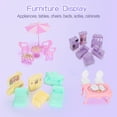 thumbnail image 3 of 4-Story Play Dollhouse with Doll for Girls, Cuopluber 7 Rooms Play House with Furniture, Doll, Light, Buggy, 254Pcs Creative Doll House Playset Gift Toys for Kids Ages 3+, 3 of 7