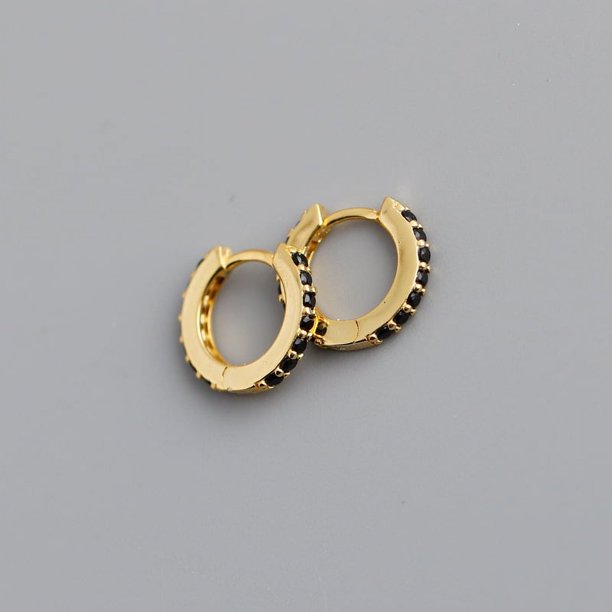 Pendientes de circonitas de color con microincrustaciones redondas de plata esterlina S925 de 7 mm para mujer de Europa y Estados Unidos
