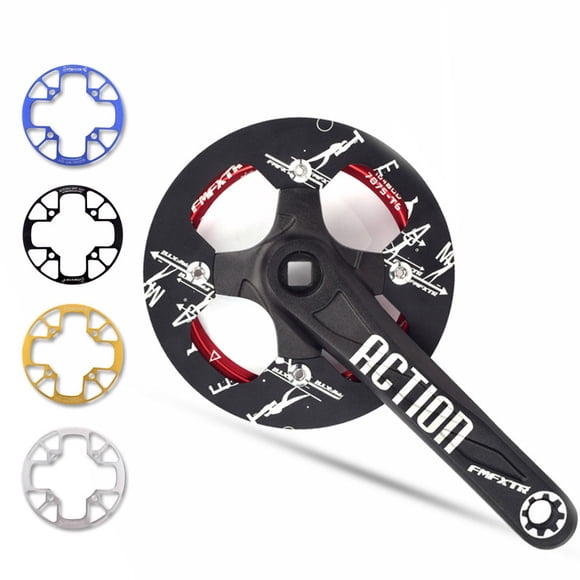 Tongliya 104bcd disc guards mountain bike crankset guards bicycle roulette gear guards bicycle single disc cover aluminum alloy guards 32-34T gold FMFXTR
