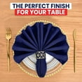 thumbnail image 2 of Canadian Linen Serviettes de Table Bleues, 18"x18 Pouces, Lot de 12 Serviettes de Table en Polyester Réutilisables et Lavables pour Dîner Hôtel Cuisine Déjeuner Station Balnéaire Fête, 2 of 10