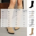 thumbnail image 3 of A-495 Black Women Solid Color Pointed Toe Boots Buckle Strap Mid Leg Slim Heel High Heeled Fashion Casual Winter Shoes, 3 of 6