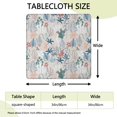 thumbnail image 2 of Pioneer Flower Floral Print Pattern Square Fitted Tablecloth with Elastic Edge,Square Table Cover,Washable Elastic Table Cover for Home Kitchen Party Decor 34"x34", 2 of 6
