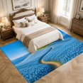 thumbnail image 4 of Area Rugs 5'x7', Sky Blue Carpet Runner Indoor Outdoor Rugs Home Decor Aesthetic, Natural Landscape Country Tree Flowers Non Slip Mats Washable Accent Rug for Living Room Bedroom, 4 of 8