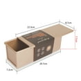 thumbnail image 2 of 0.66LB Non-Stick Loaf Tins, Toast Bread Baking Tins Corrugated, 2 of 5