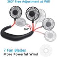 thumbnail image 2 of Portable Hands-free Neck Fan - Mini USB Rechargeable Cooling Device for Travel, Office, and Home, 2 of 5