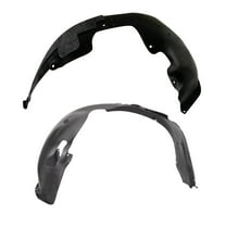 TRQ Front Inner Fender Liner Set Fits Select 2017-2018 Hyundai Elantra HY1248161 HY1249159