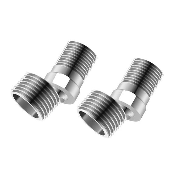 Stainless Steels Shower Tap Adapter Adjustable Angled Bents Base Telescopic Curved Feet Shower Arm Extension Enduring