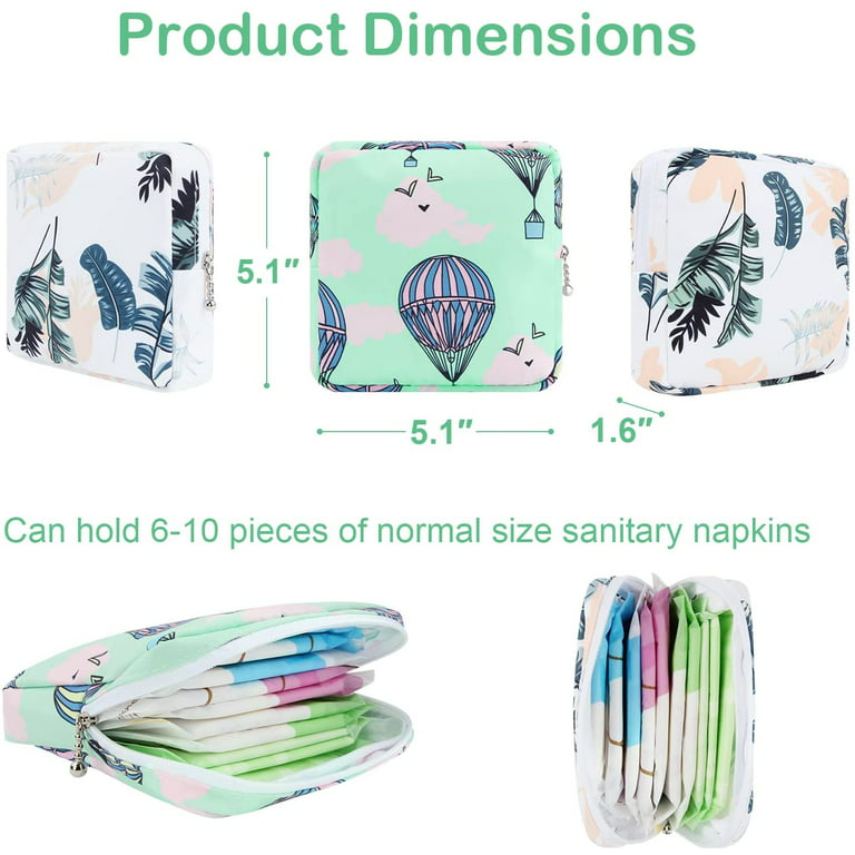 Period Pouch Portable Tampon Storage Bag,Tampon Holder for Purse Feminine  Product Organizer,lion sitting pattern : Health & Household 